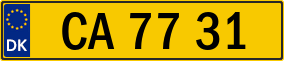 Trailer License Plate